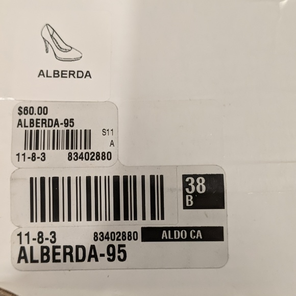 Aldo Black Patent Platform Pumps Size 8 US - Picture 3 of 4